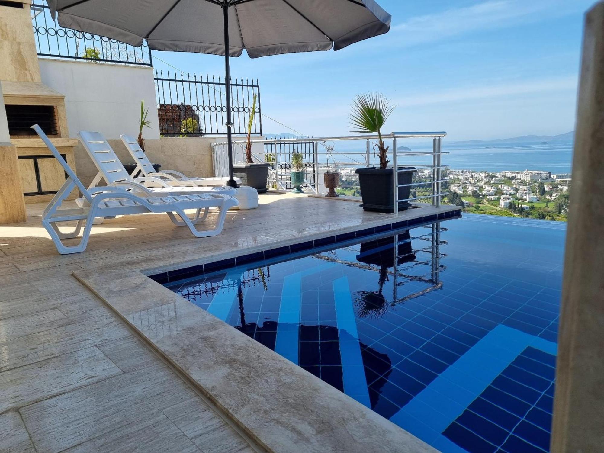 Bodrum Eason Villa & House 350M2 Full Sea View With Private Infinity Pool Экстерьер фото