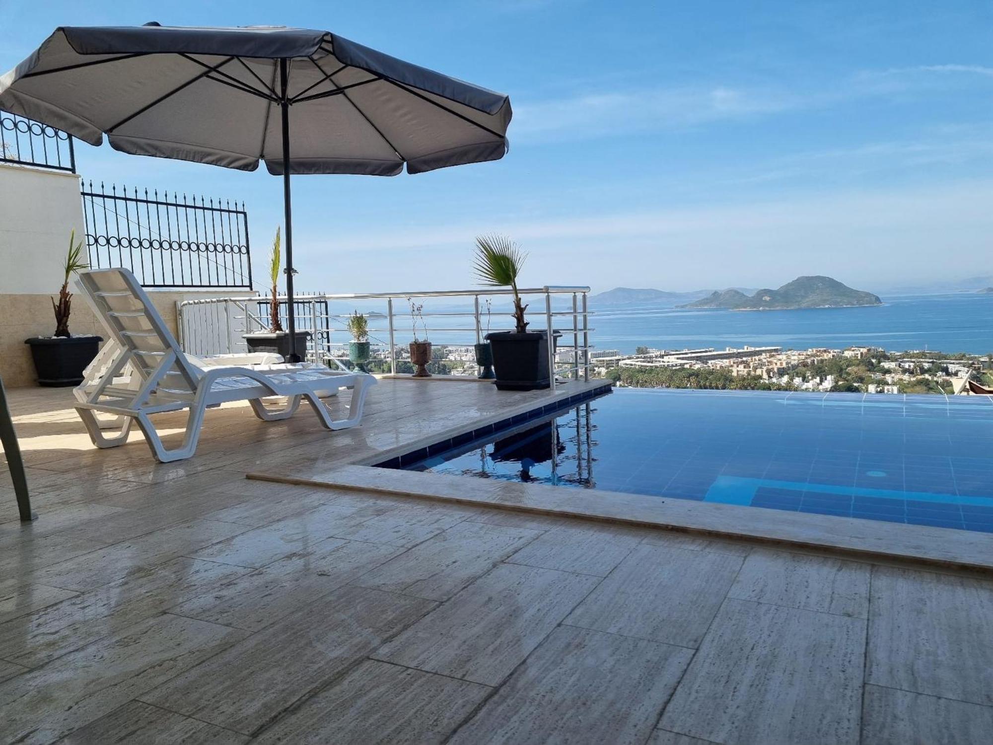 Bodrum Eason Villa & House 350M2 Full Sea View With Private Infinity Pool Экстерьер фото